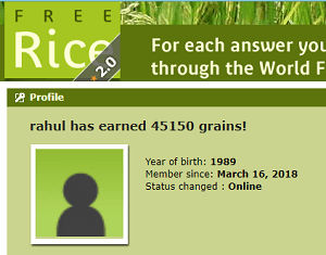 Free rice site score