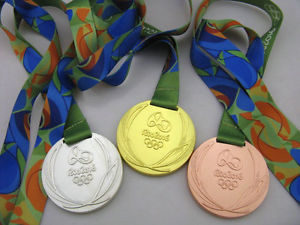 Olympic Gold Silver Bronze Medals at Rio