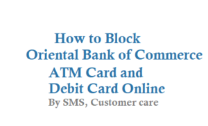 How to Block Oriental Bank of Commerce ATM Card