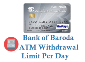 Bank of Baroda ATM Withdrawal Limit Per Day