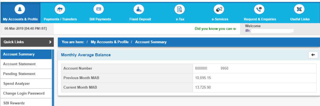 Sbi Display SBI Average Monthly Balance for Metro Urban Semi Urban and Rural Areas ...