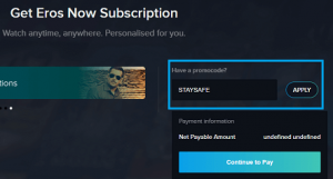 Get Free Eros Now Premium Subscription for 2 Months