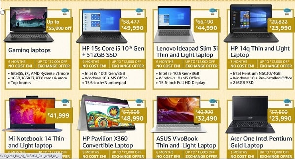 best amazon prime day deals on laptops