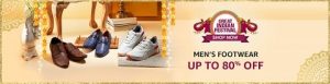 Amazon 80% Off on Footwear/ Shoes
