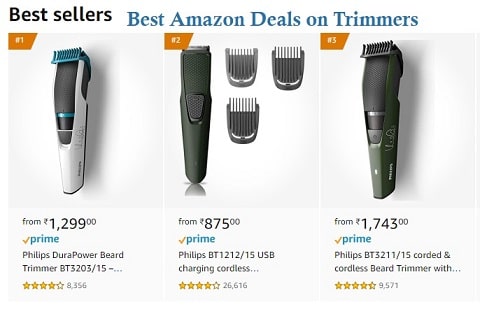 amazon prime beard trimmer