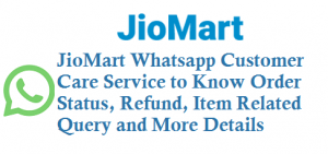 JioMart Whatsapp Number 7000370003 for Customer Care Service