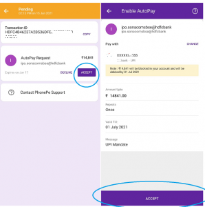 UPI Mandate in PhonePe Autopay