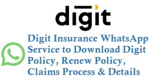 Digit Insurance WhatsApp Service Policy download Renew Policy Details