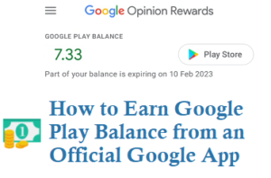 How to Earn Google Play Balance online for free
