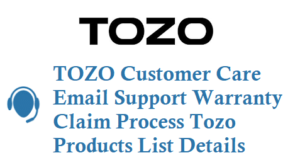 TOZO Customer Care Warranty Claim Product List Details